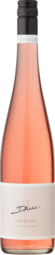 Vorschau: 12er Vorteils-Weinpaket - Merlot Rosé eins zu eins feinherb - A. Diehl