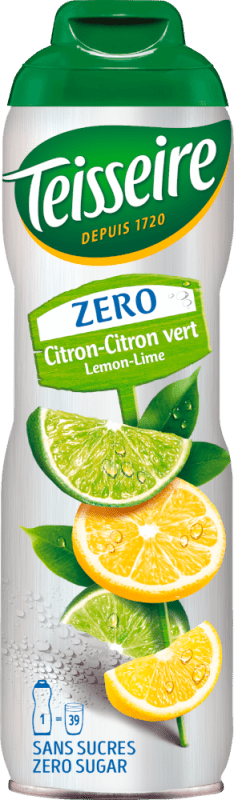 Sirup Zitrone Limette Zero 0,6l - Mathieu Teisseire