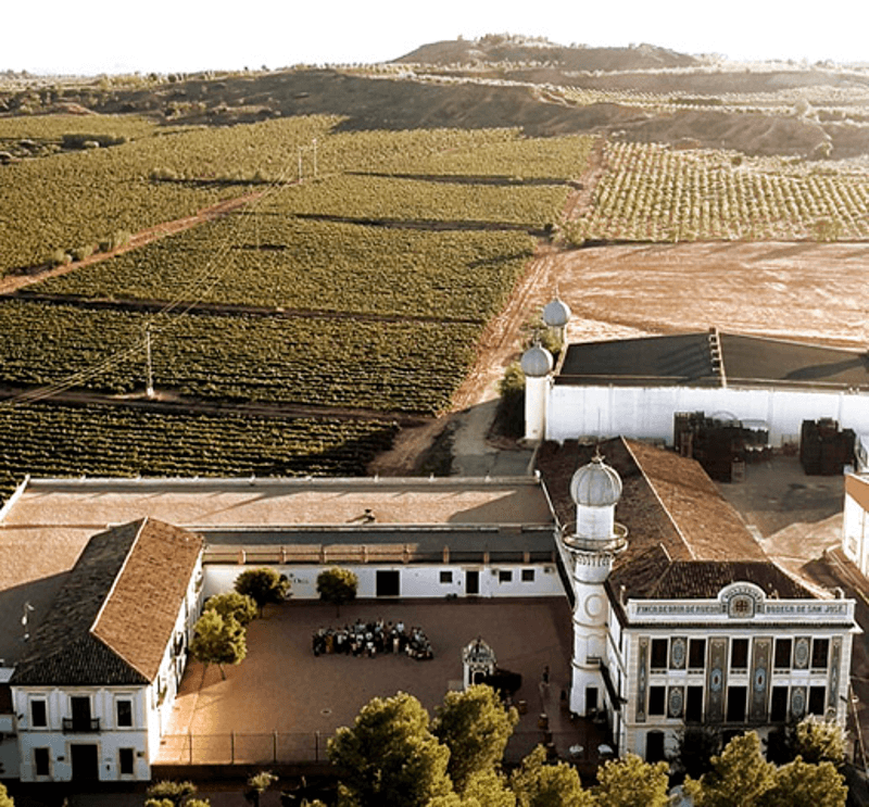 Bodegas Torre Oria Blick von oben Bodegas Torre Oria Blick von oben