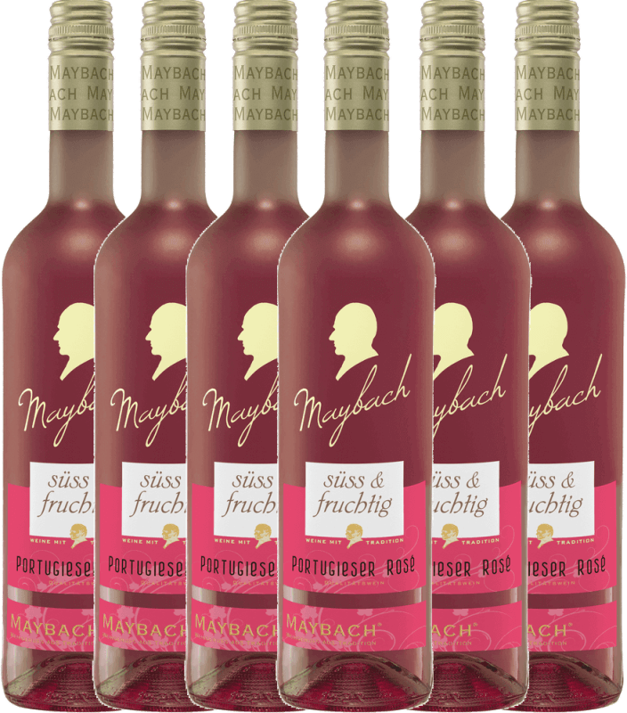 6er Vorteils-Weinpaket - Portugieser Rosé süss - Maybach