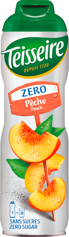 Sirup Pfirsich Zero 0,6l - Mathieu Teisseire