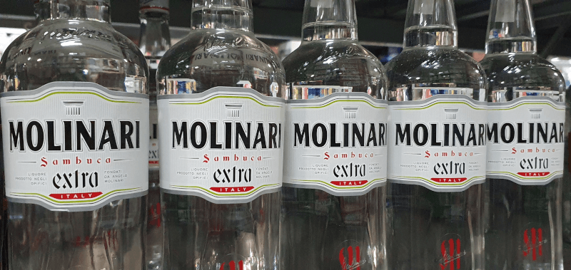 Molinari Sambuca üvegek Molinari Sambuca üvegek