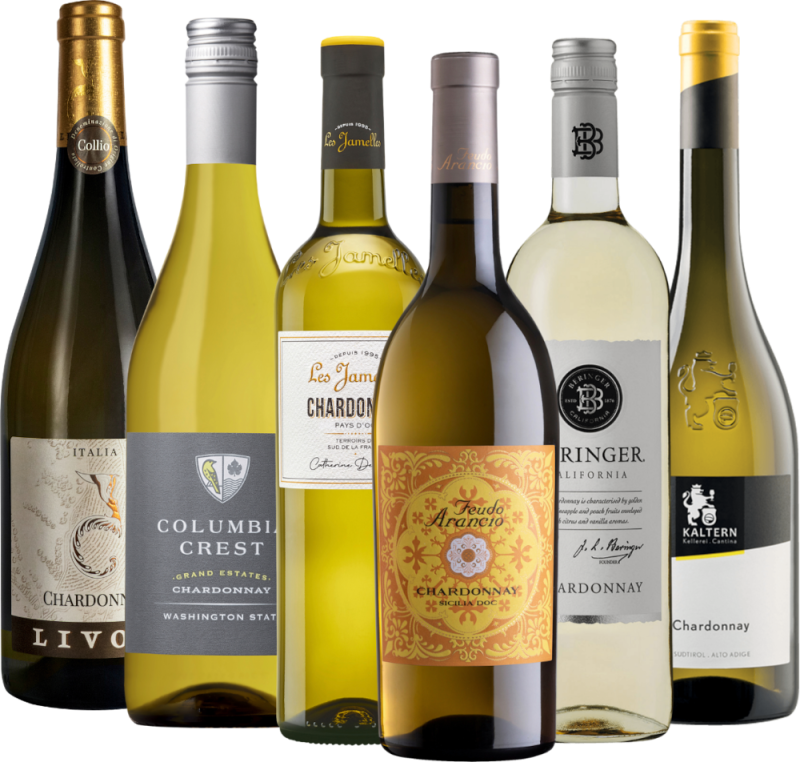 Chardonnay Európától Kaliforniáig – 6x szőlőfajtacsomag