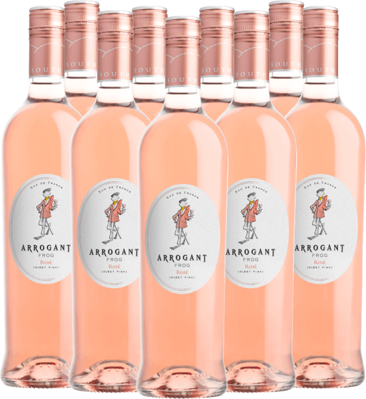 9x Vorteils-Weinpaket Ribet Pink Syrah Rosé - Arrogant Frog