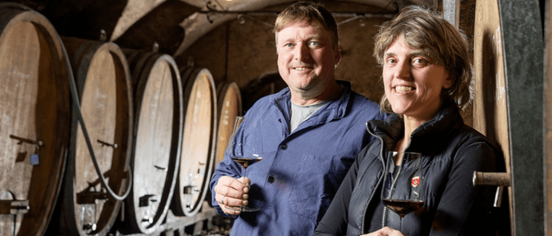 Hanspeter und Edeltraut Ziereisen im Keller Hanspeter und Edeltraut Ziereisen im Keller