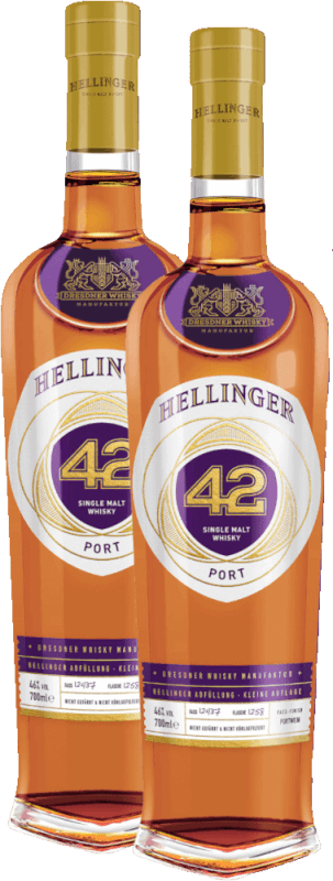 Hellinger 42 Port - Dresdner Whisky Manufaktur - 2x Vorteilspaket