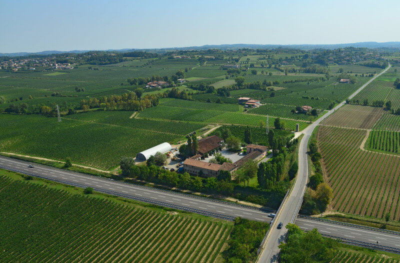 Tenuta Roveglia a levegőből Tenuta Roveglia a levegőből