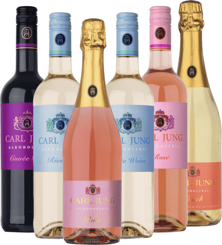6er Kennenlernpaket - Alkoholfreie Weine von Carl Jung