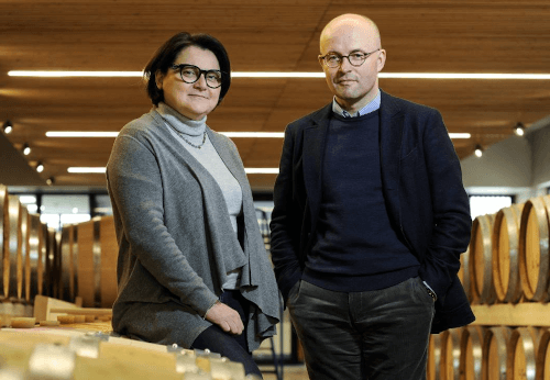 A Les Jamelles borász házaspárja A Les Jamelles borász házaspárja