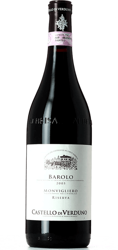 Monvigliero Barolo DOCG - Castello di Verduno