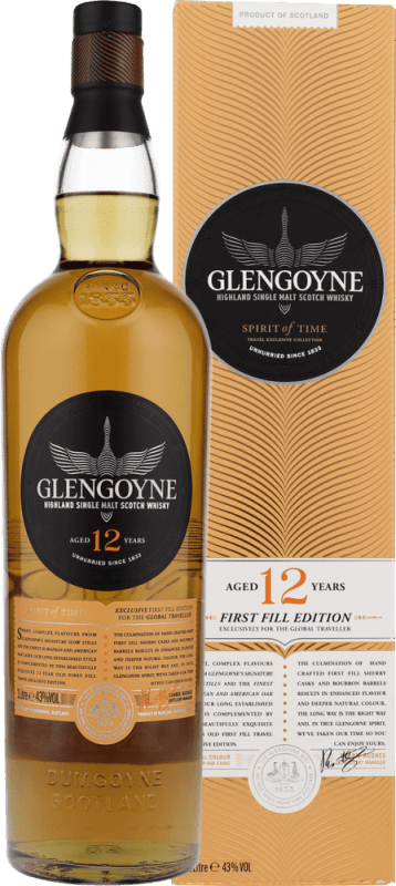 12 YO First Fill Edition Highland Single Malt 1,0l in GP - Glengoyne