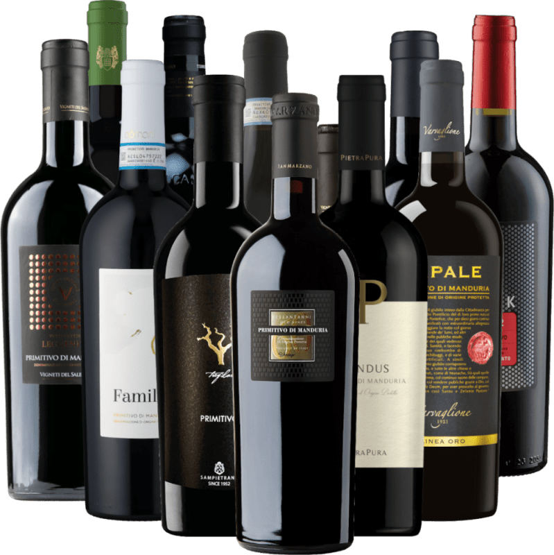 A legjobb Primitivo bajnokok a VINELLO-tól – 12× kóstolócsomag