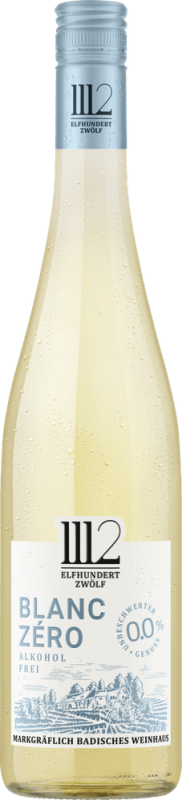 1112 Blanc Zéro Bubbles Alkoholfrei - Weingut Markgraf von Baden
