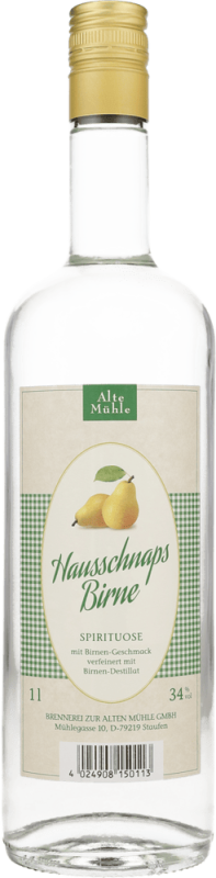 Hausschnaps Birne Obstbrand 1,0l - Alte Mühle